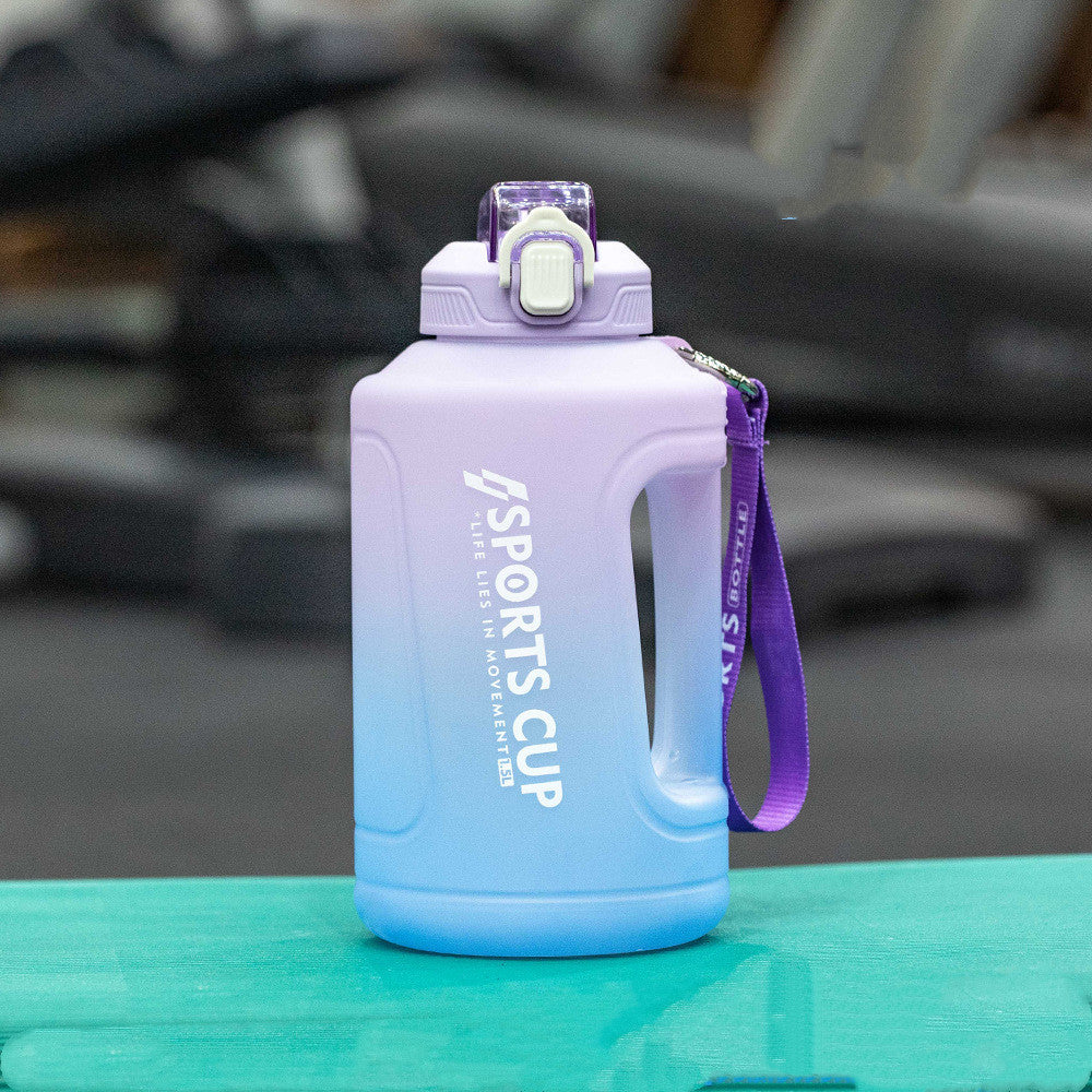 Extra Large Capacity Cup With Straw Fitness Sports Water Bottle Fitness Big Bottles