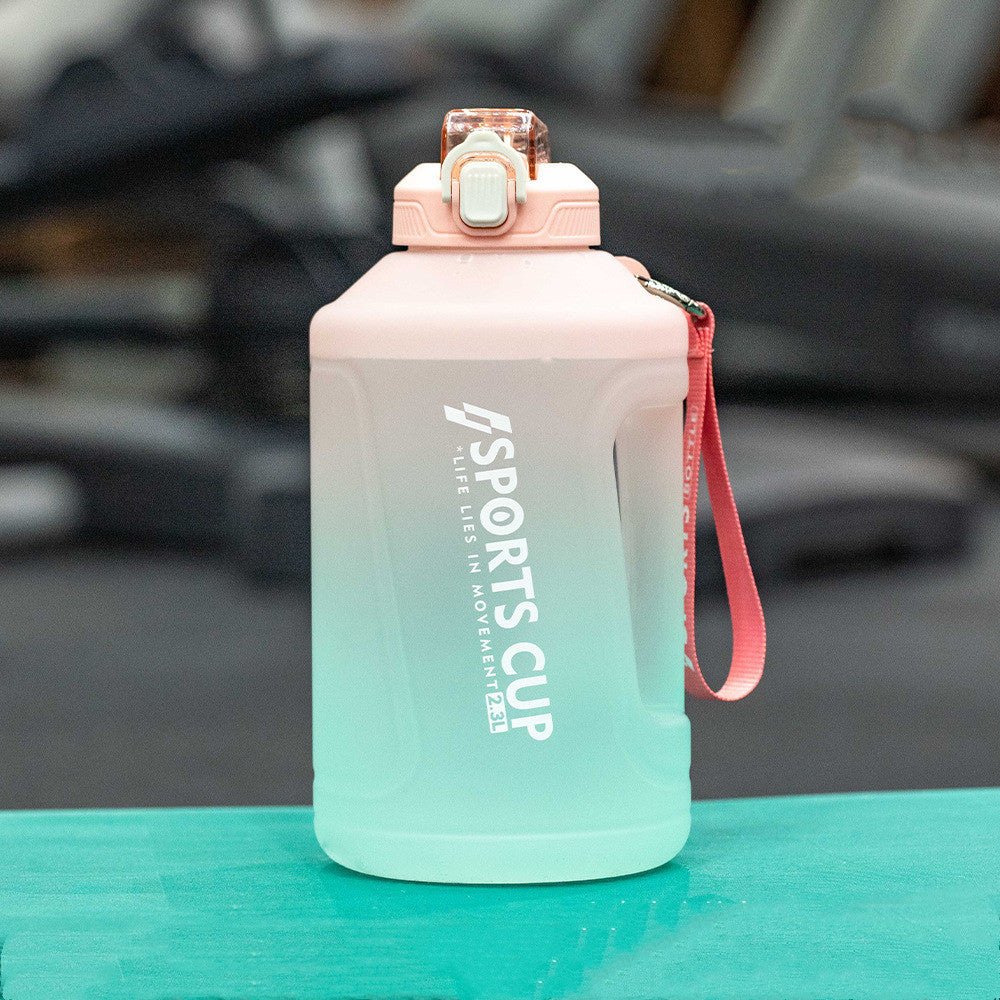 Extra Large Capacity Cup With Straw Fitness Sports Water Bottle Fitness Big Bottles