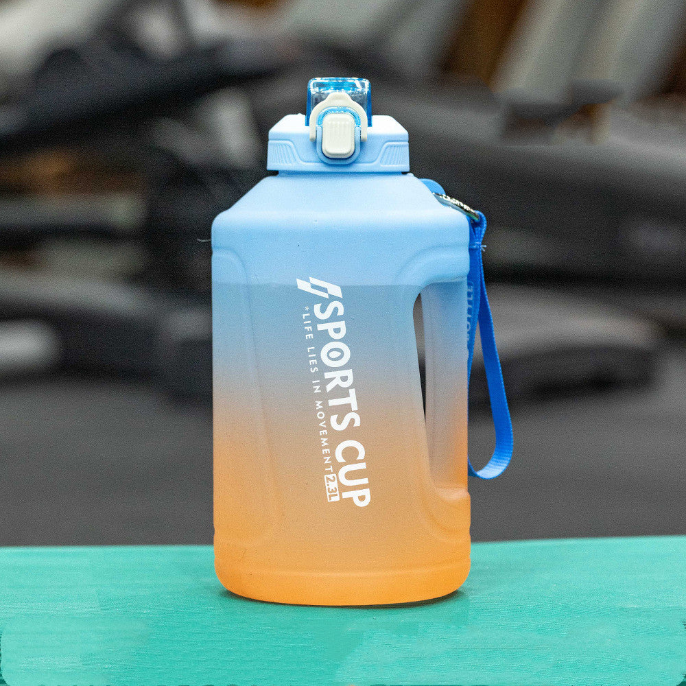 Extra Large Capacity Cup With Straw Fitness Sports Water Bottle Fitness Big Bottles