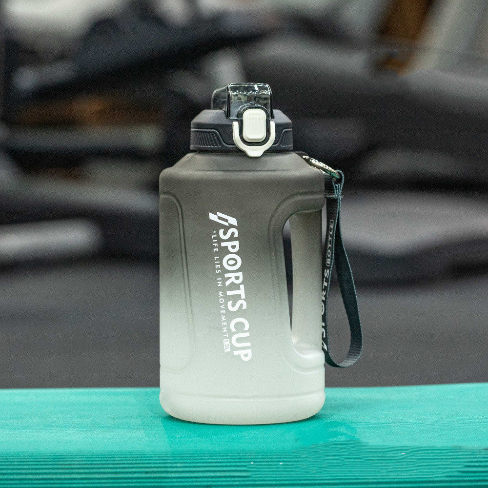 Extra Large Capacity Cup With Straw Fitness Sports Water Bottle Fitness Big Bottles
